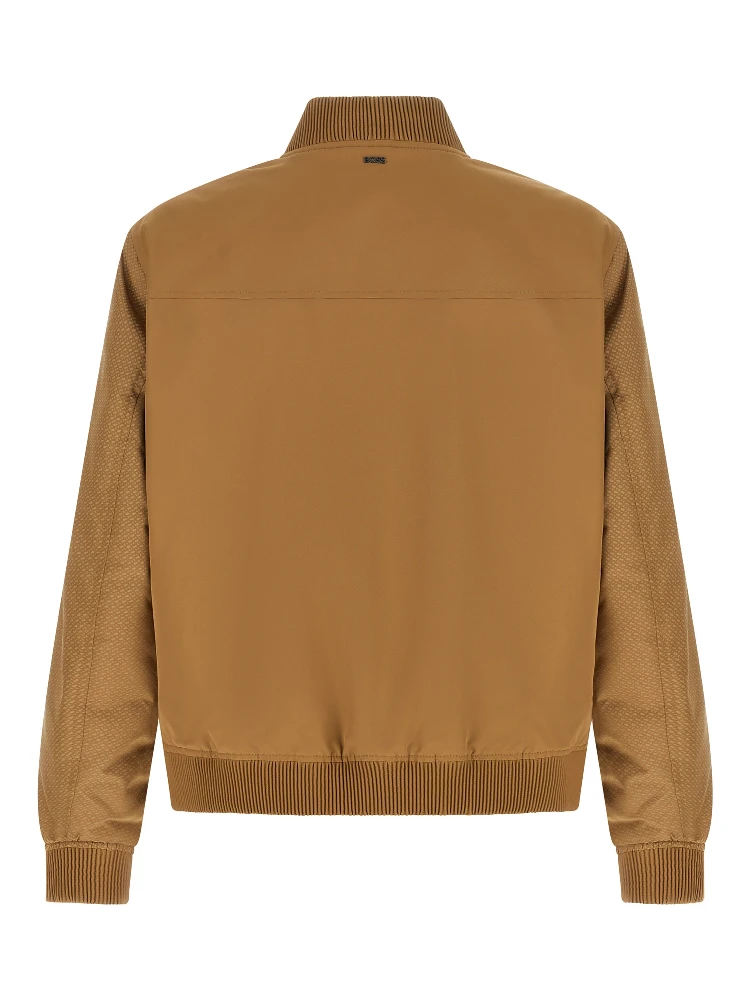 Beige Polyester Bomber alternative