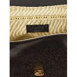 Brown Calfskin Shoulder Bag