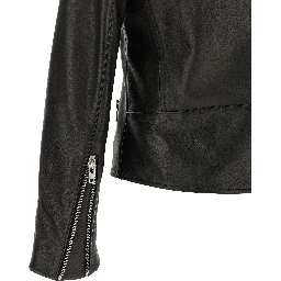 Black Lamb Leather Leather Jacket