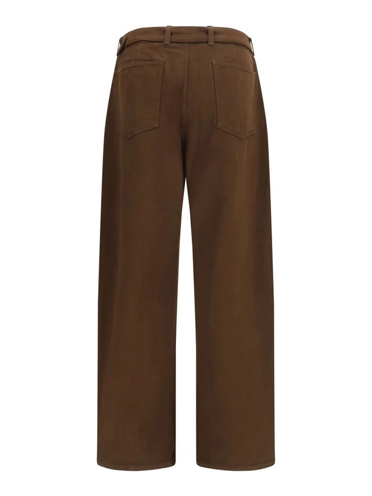 Brown Cotton Casual Pants alternative
