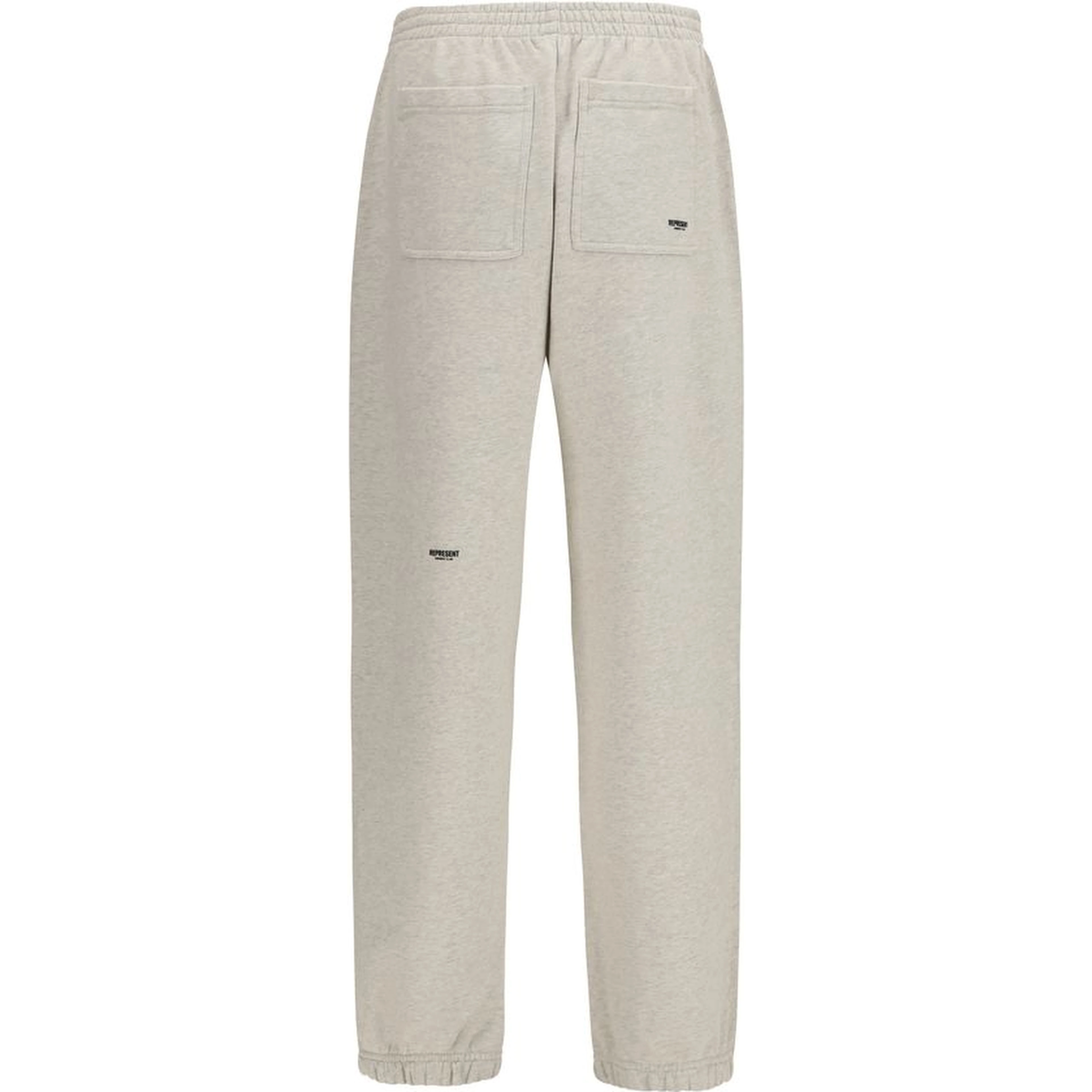 Beige Cotton Casual Pants