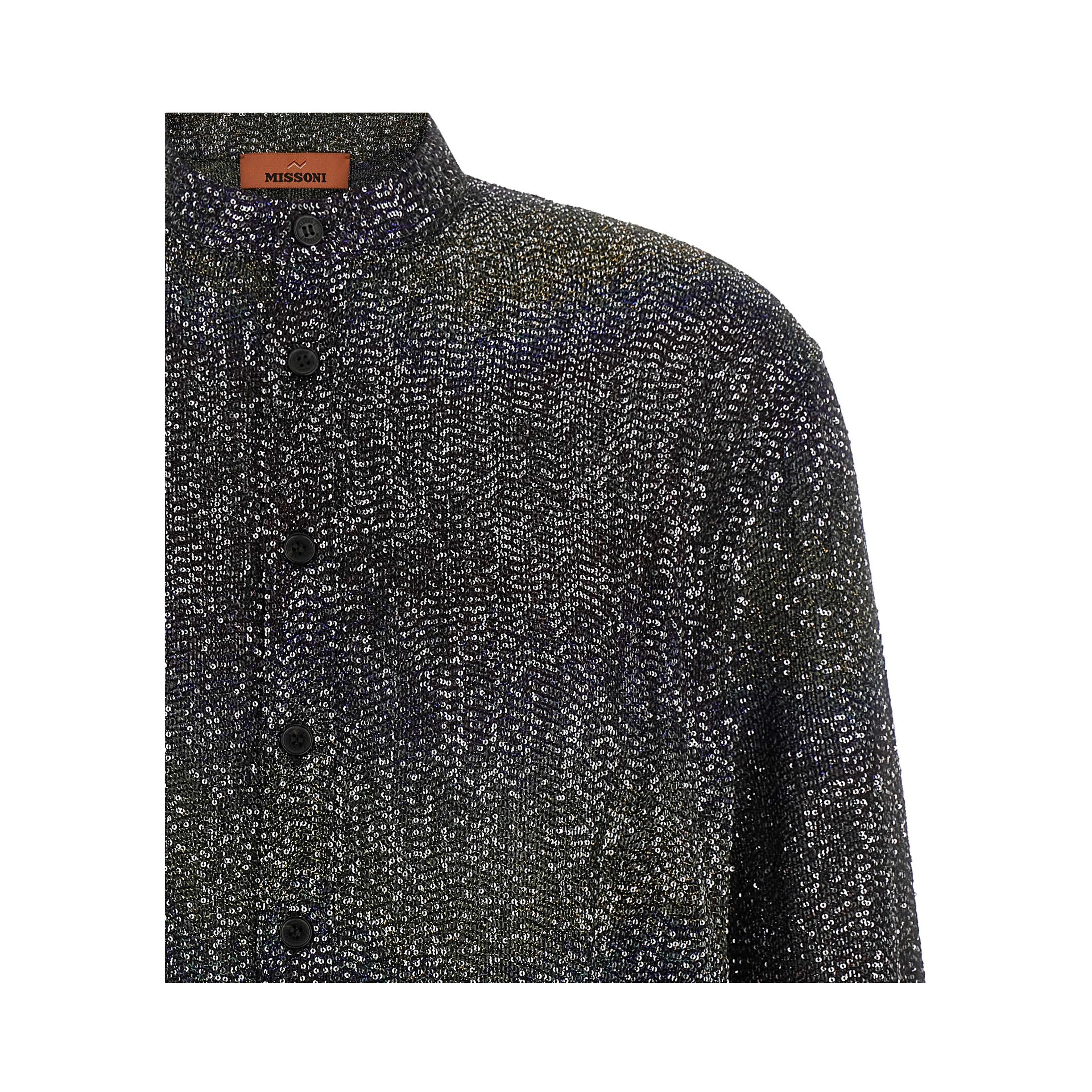 Multicolor Polyamide Cardigan