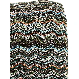 Multicolor Viscose Flared Pants