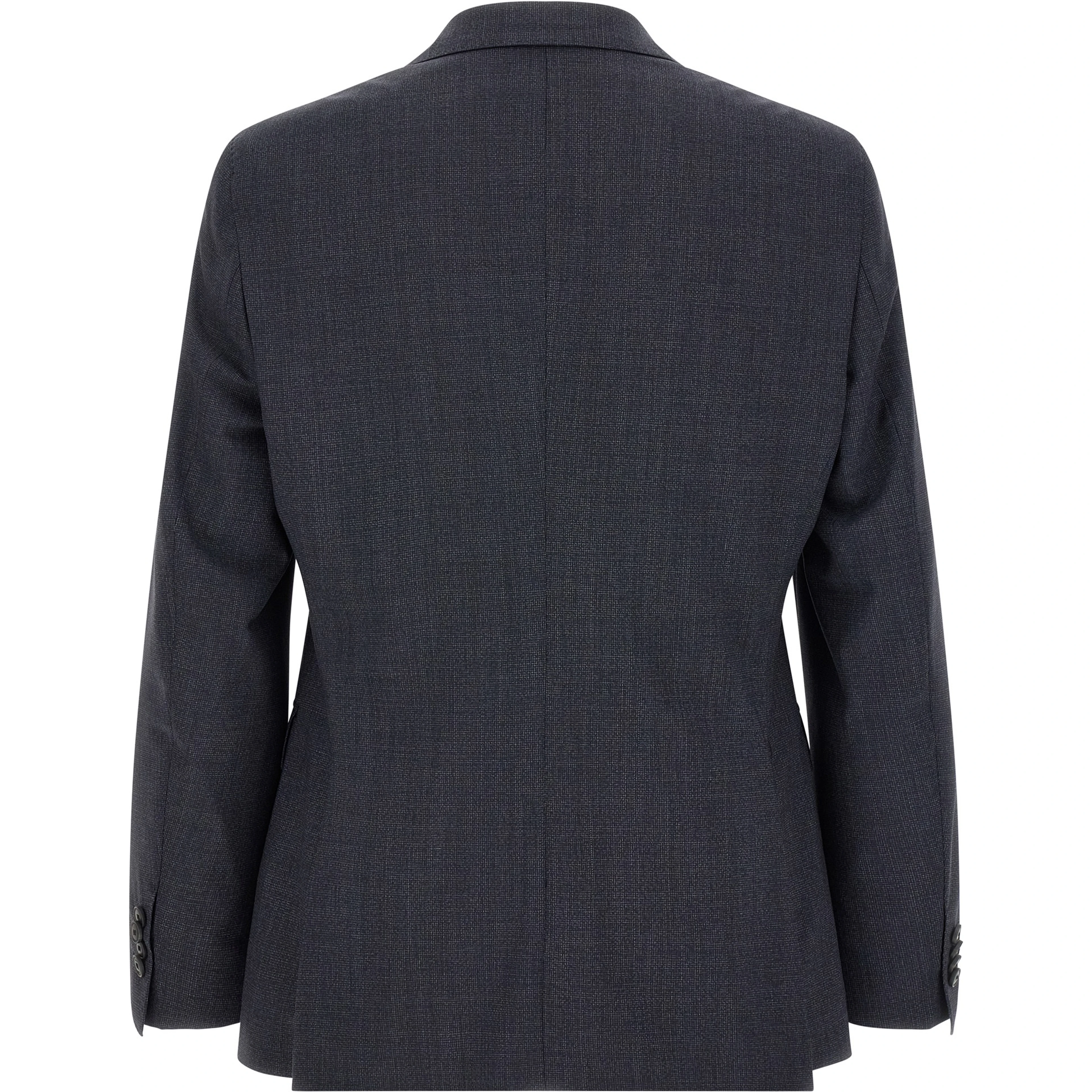 Blue Polyester Two-Piece Suit