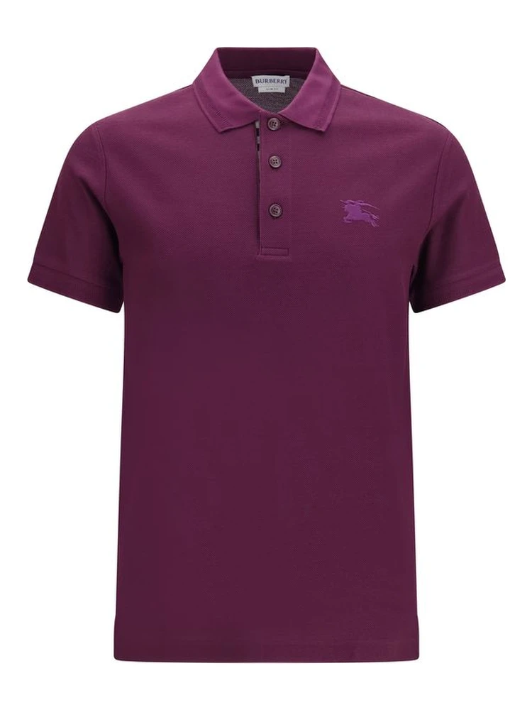Purple Cotton Polo Shirt