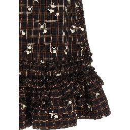 Brown Organic Cotton Short Dress