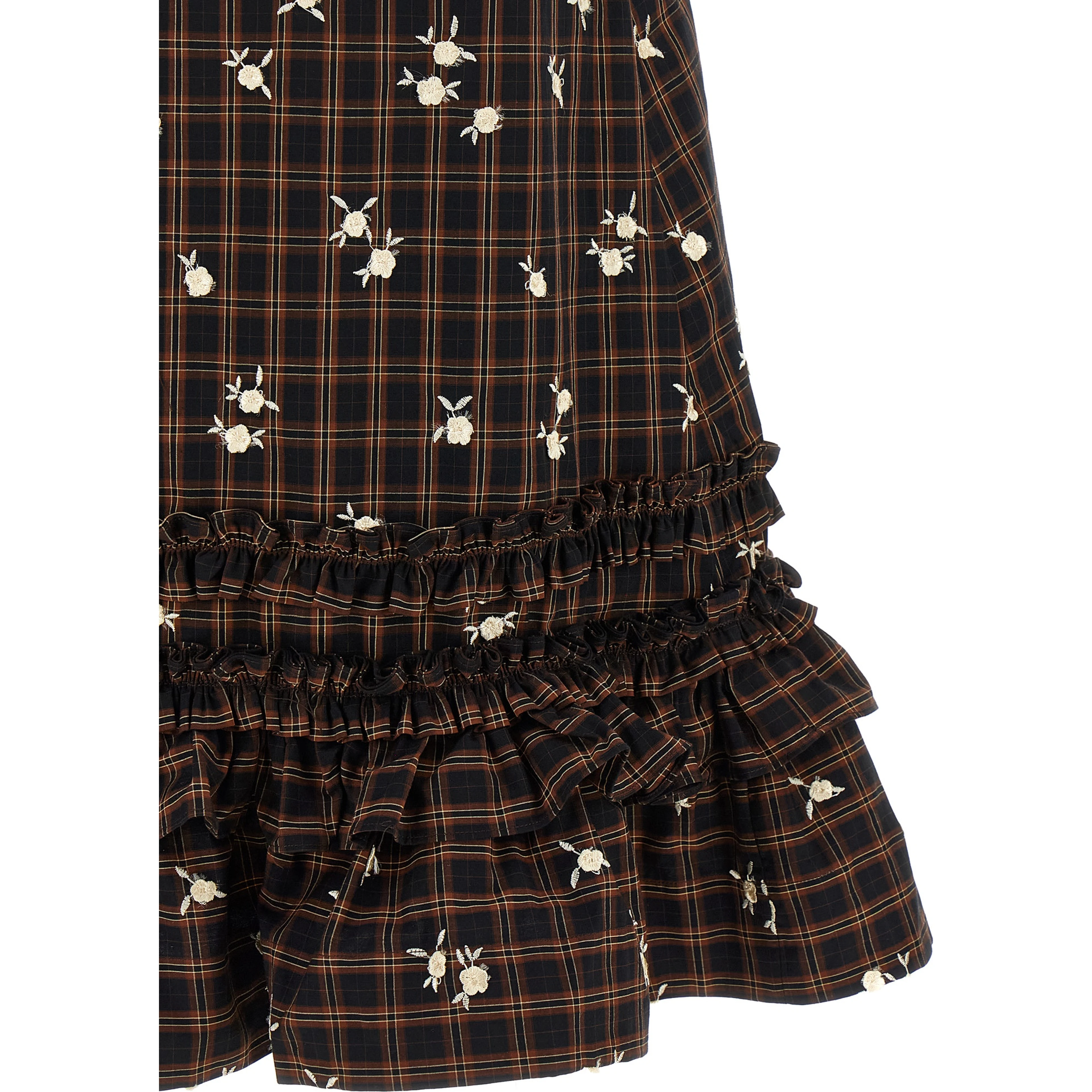 Brown Organic Cotton Short Dress