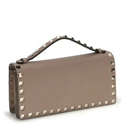 Beige Calf Leather Bos Taurus Wallet