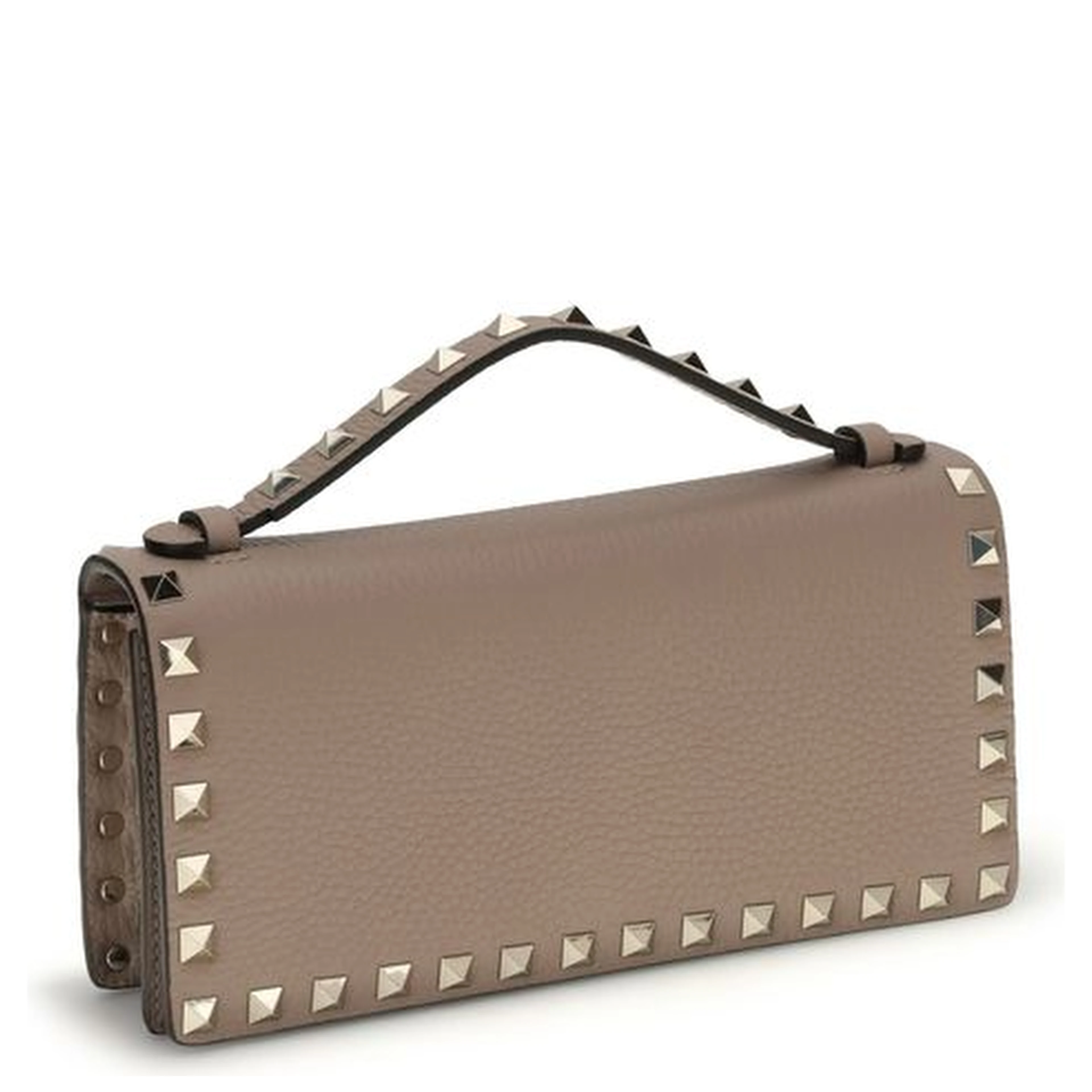 Beige Calf Leather Bos Taurus Wallet