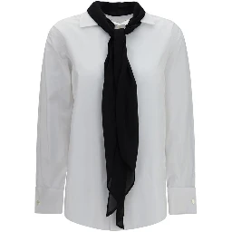 White Polyester Dress Shirt