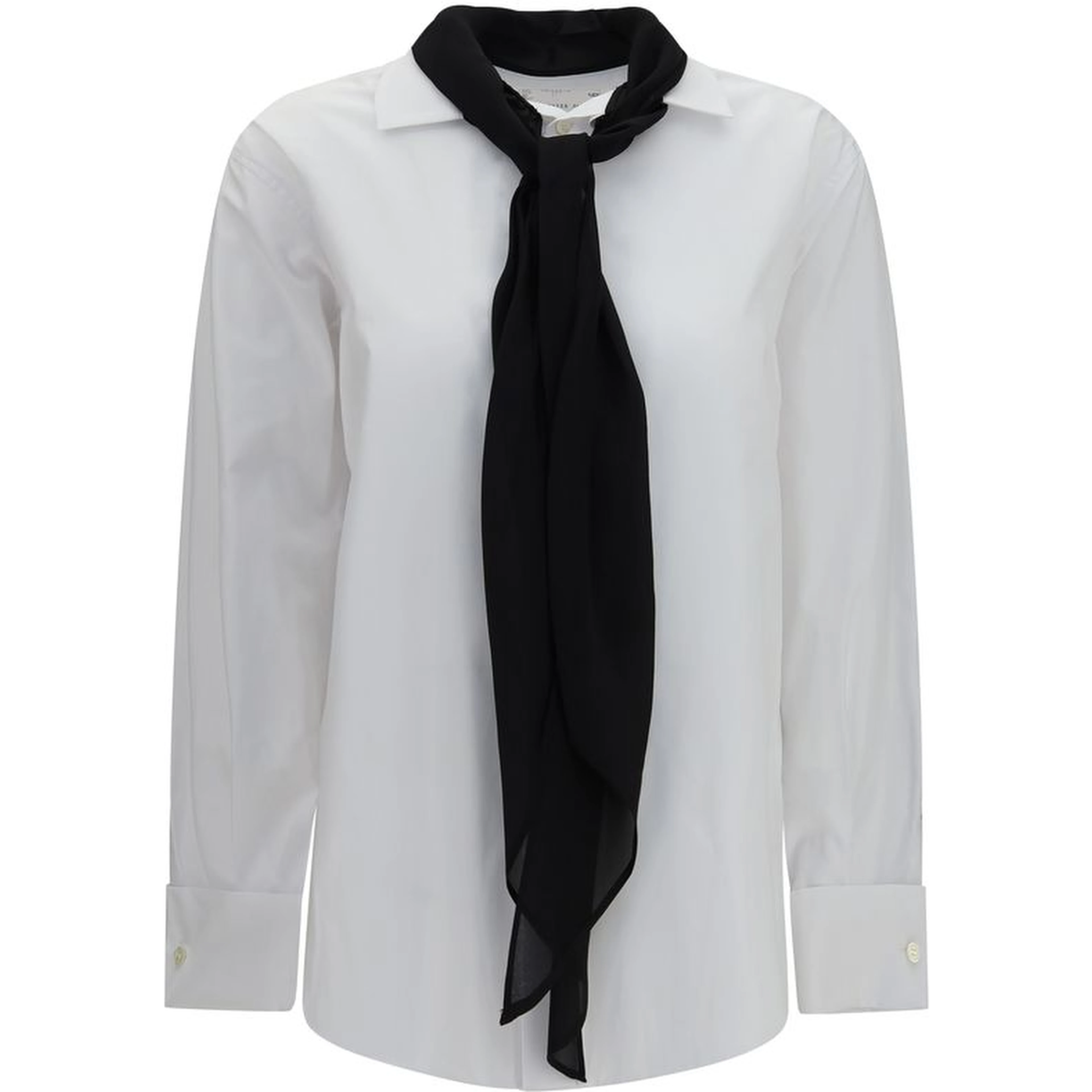 White Polyester Dress Shirt