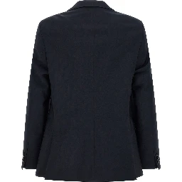 Blue Virgin Wool Two-Piece Suit