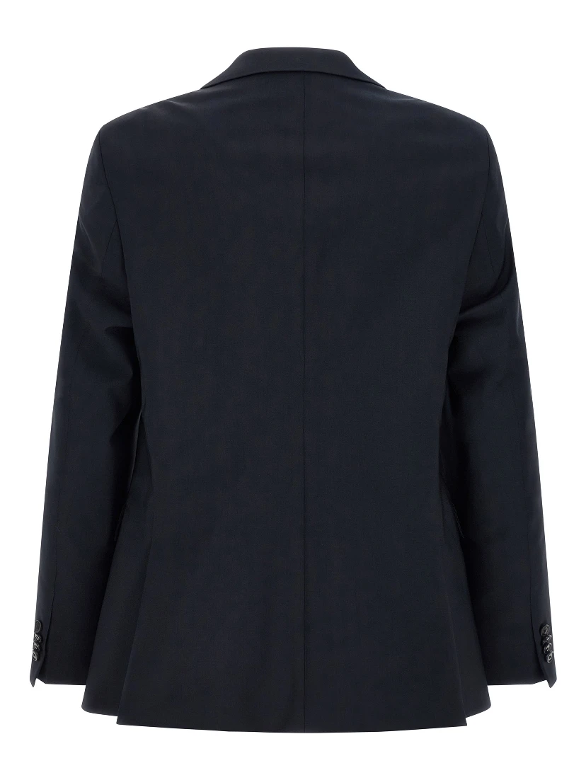 Blue Virgin Wool Two-Piece Suit