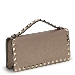 Beige Calf Leather Bos Taurus Wallet