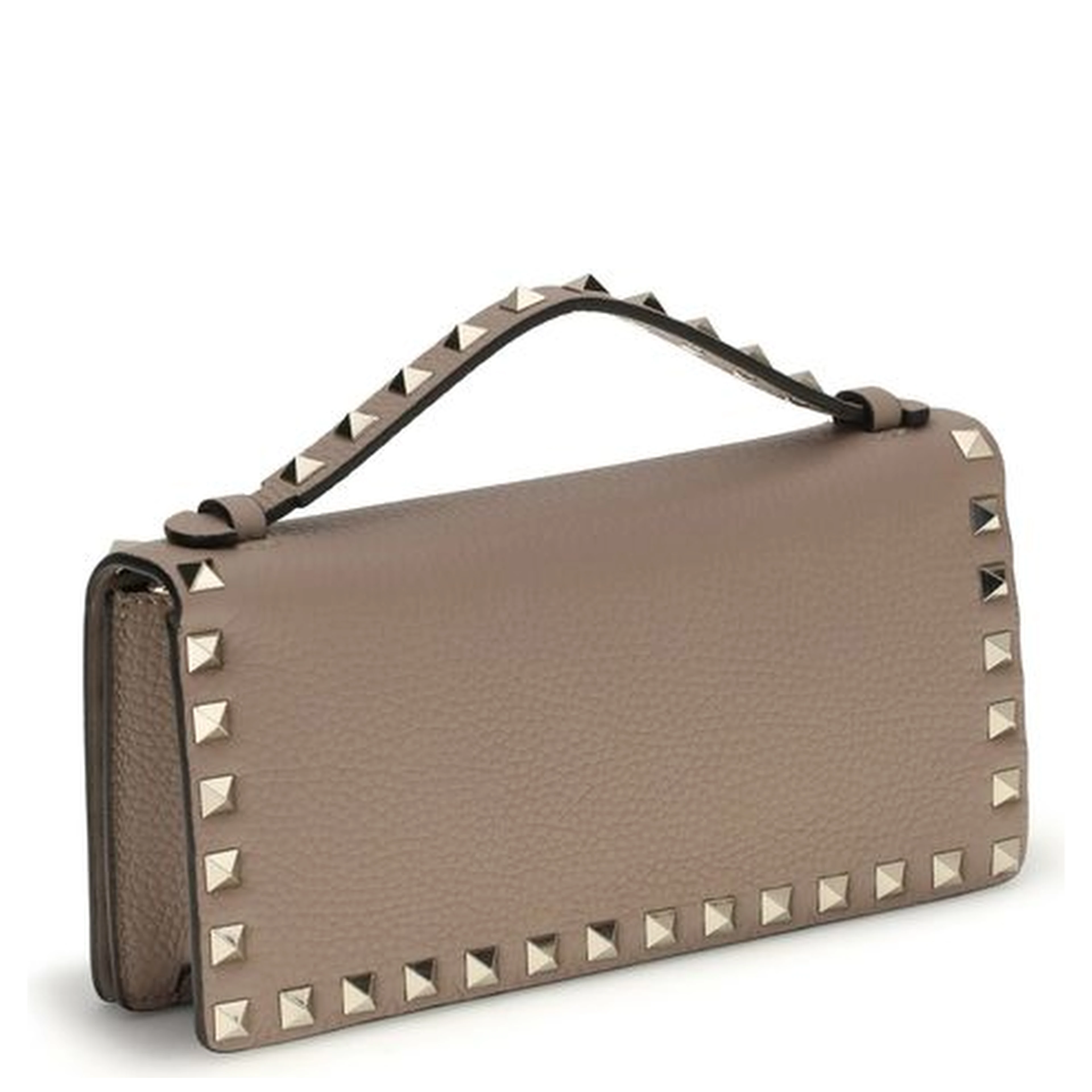 Beige Calf Leather Bos Taurus Wallet