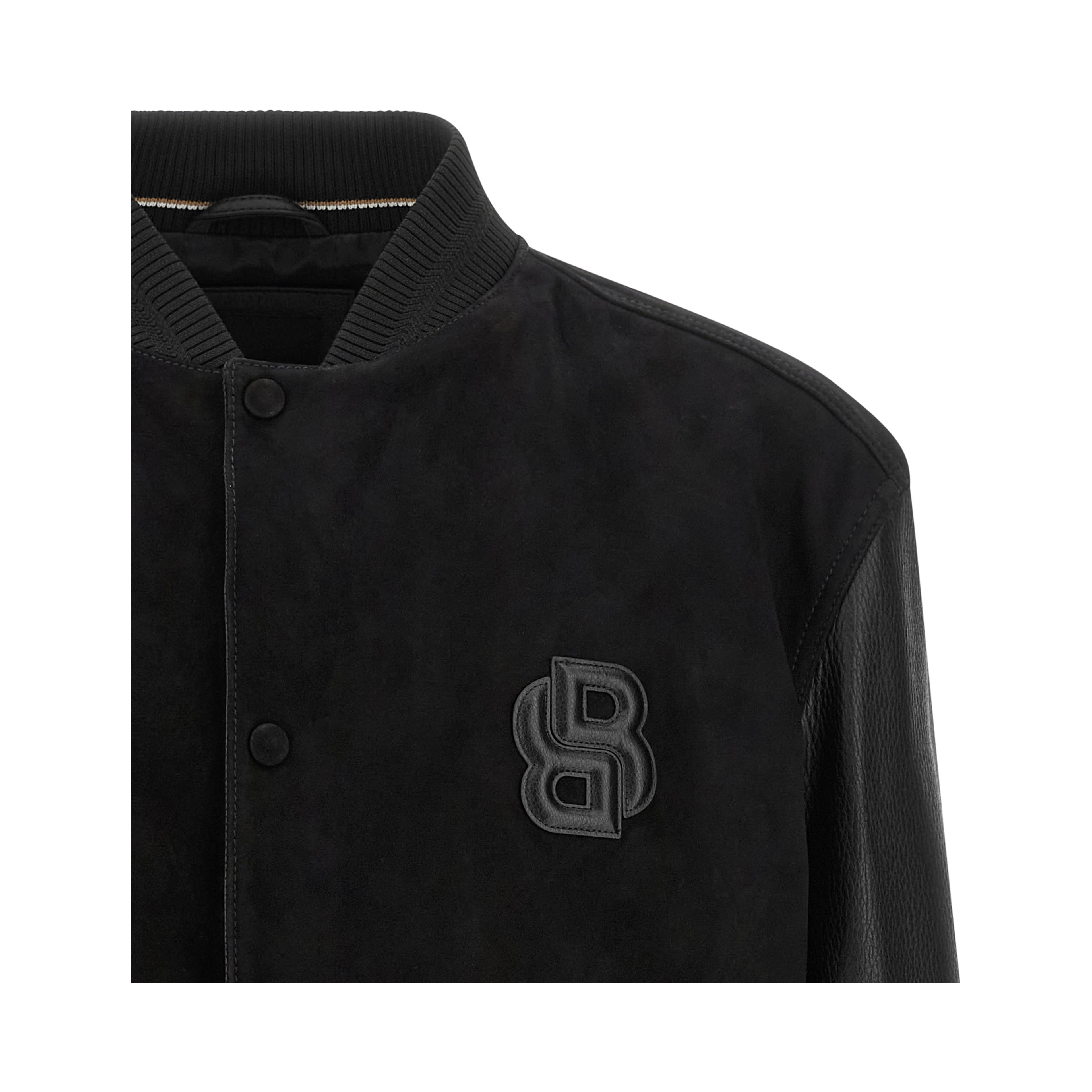 Black Polyester Bomber