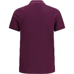 Purple Cotton Polo Shirt