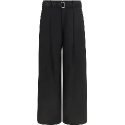 Black Cotton Chino Pants