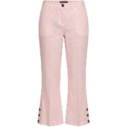 Pink Flax Women Pants