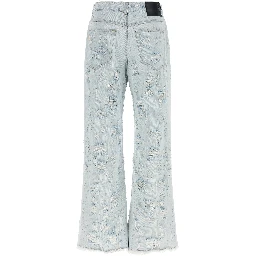 Blue Cotton Jeans Denim