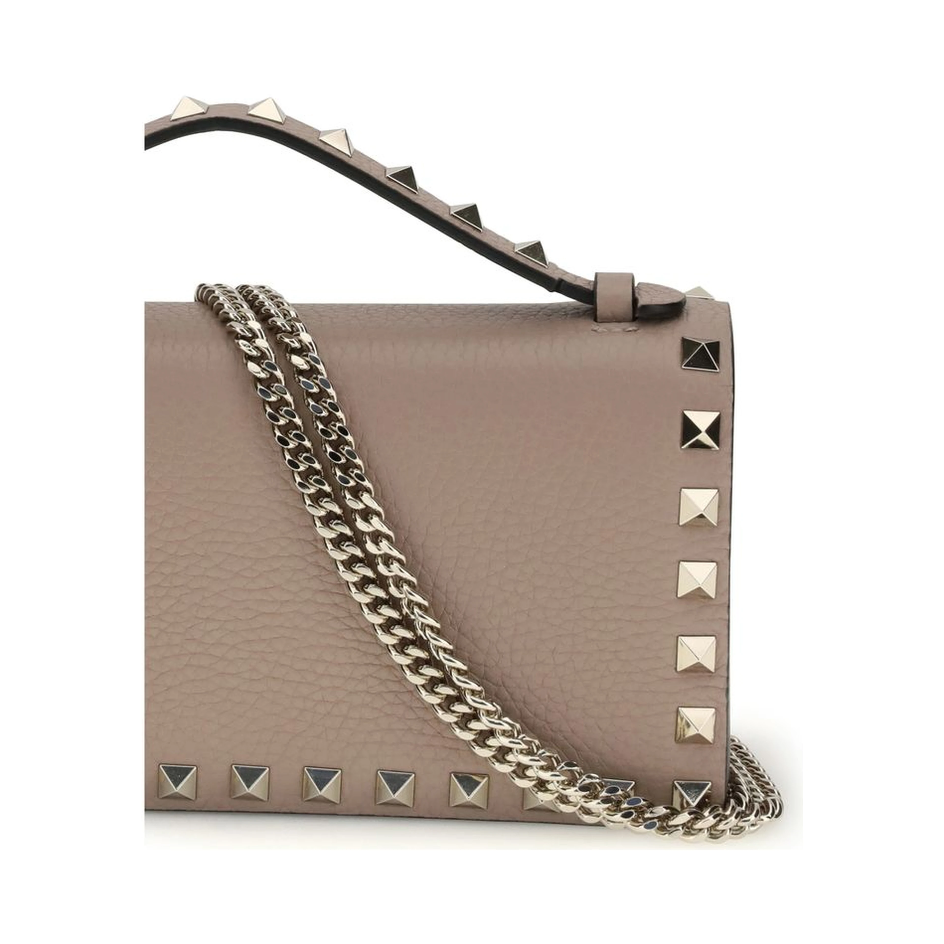 Beige Calf Leather Bos Taurus Wallet