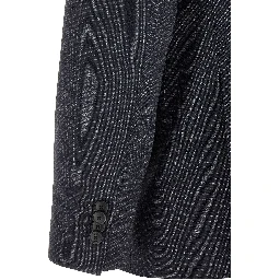 Blue Polyester Two-Piece Suit