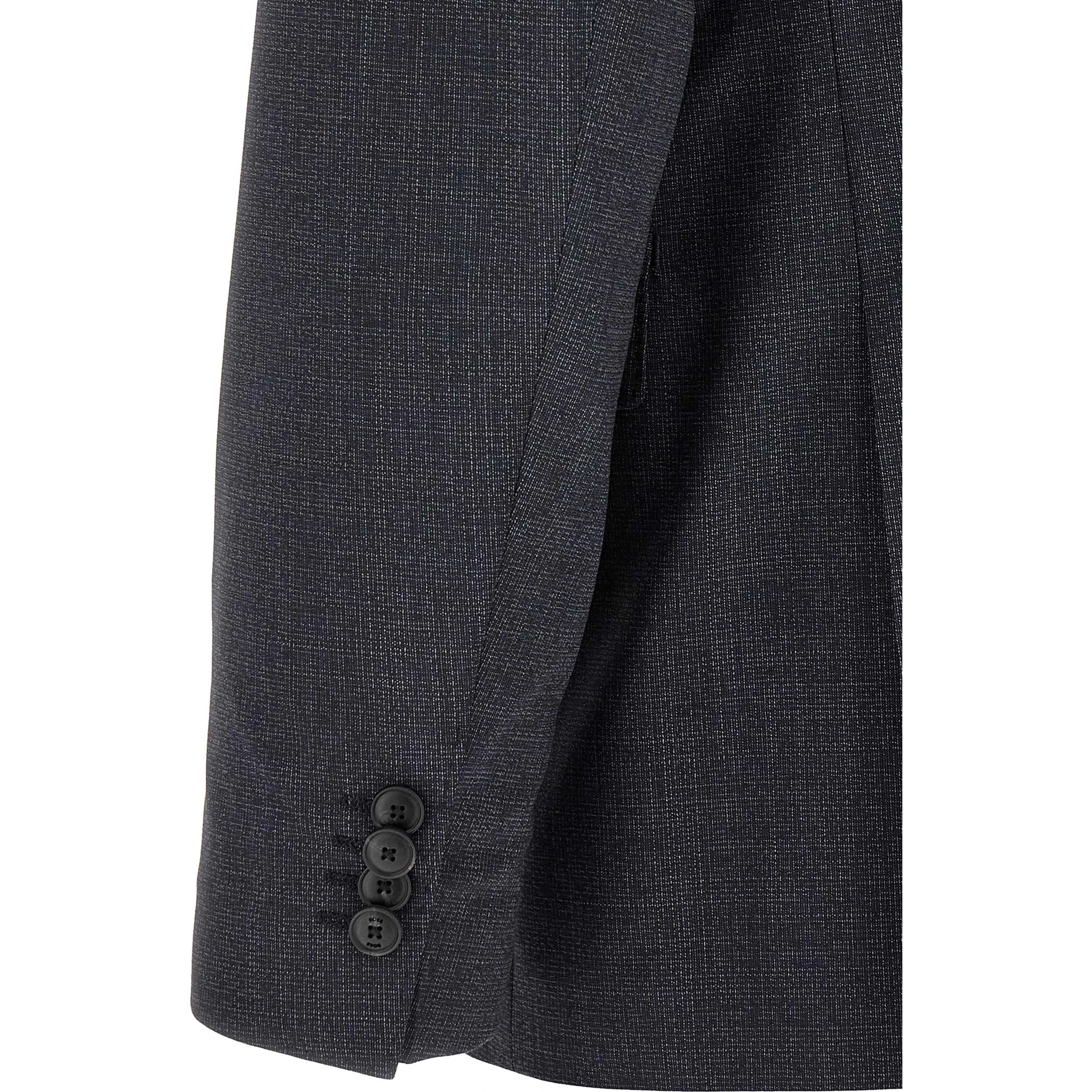 Blue Polyester Two-Piece Suit