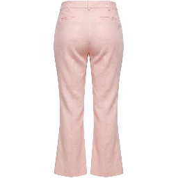 Pink Flax Women Pants