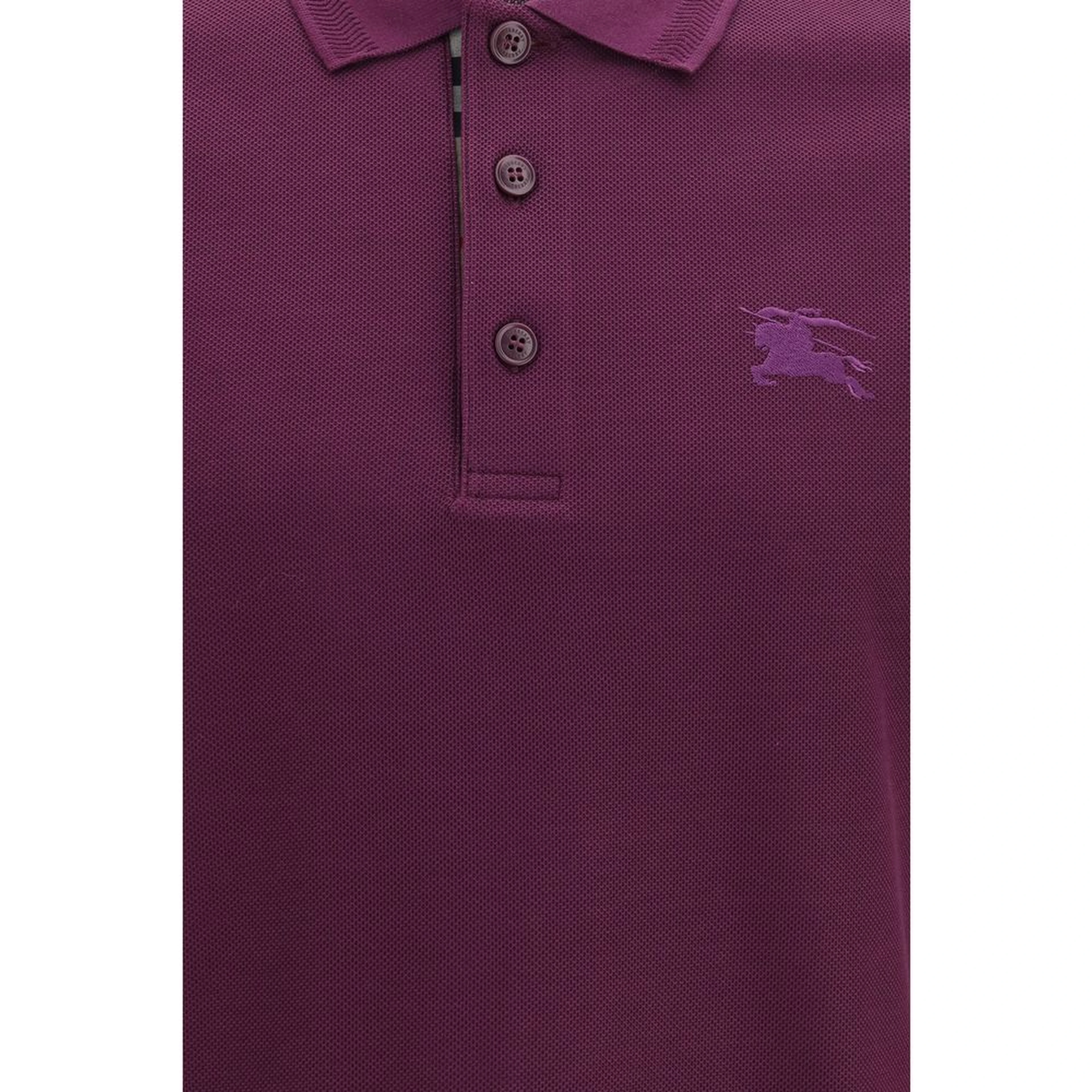 Purple Cotton Polo Shirt