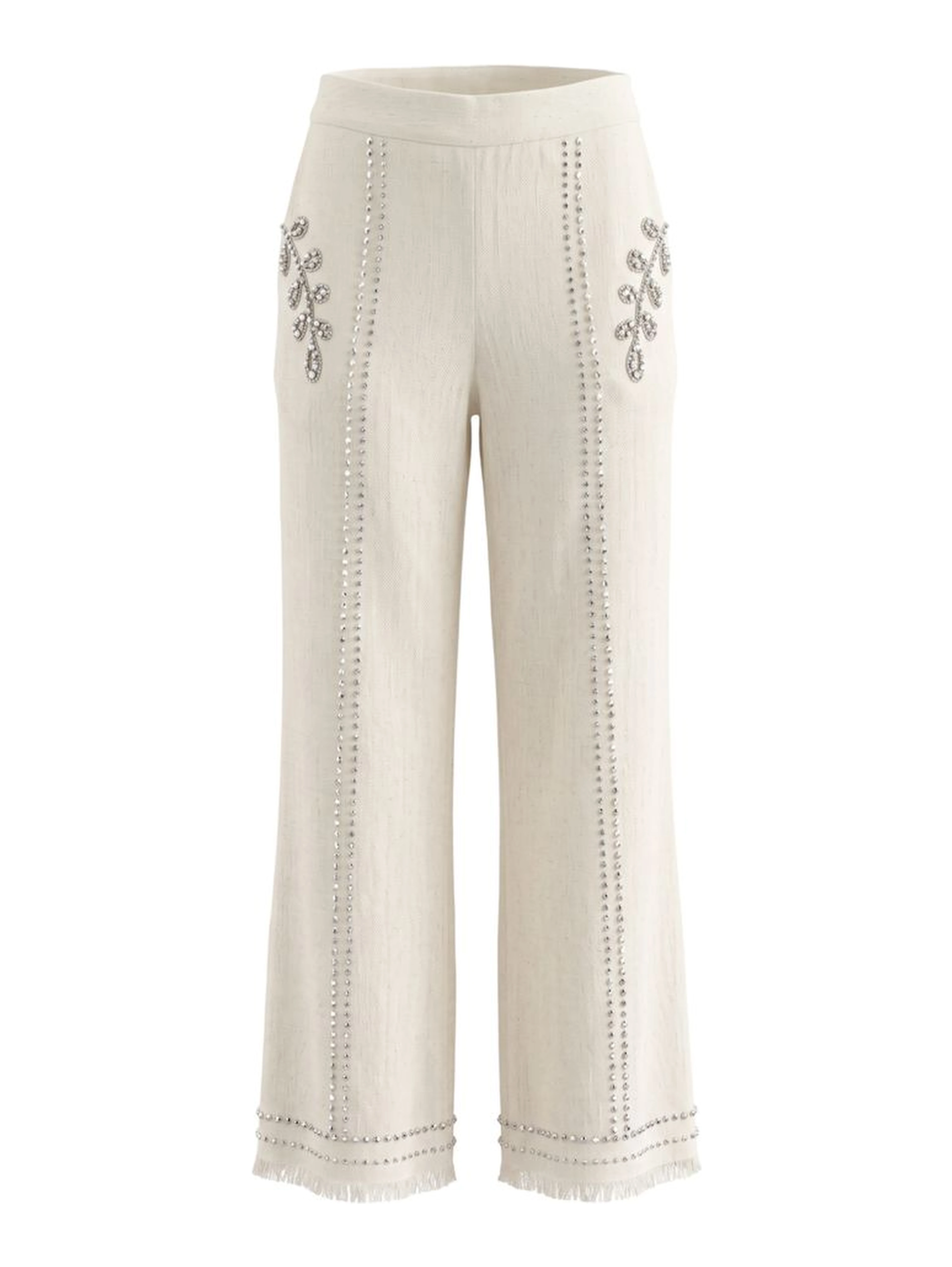 White Cotton Women's Pants