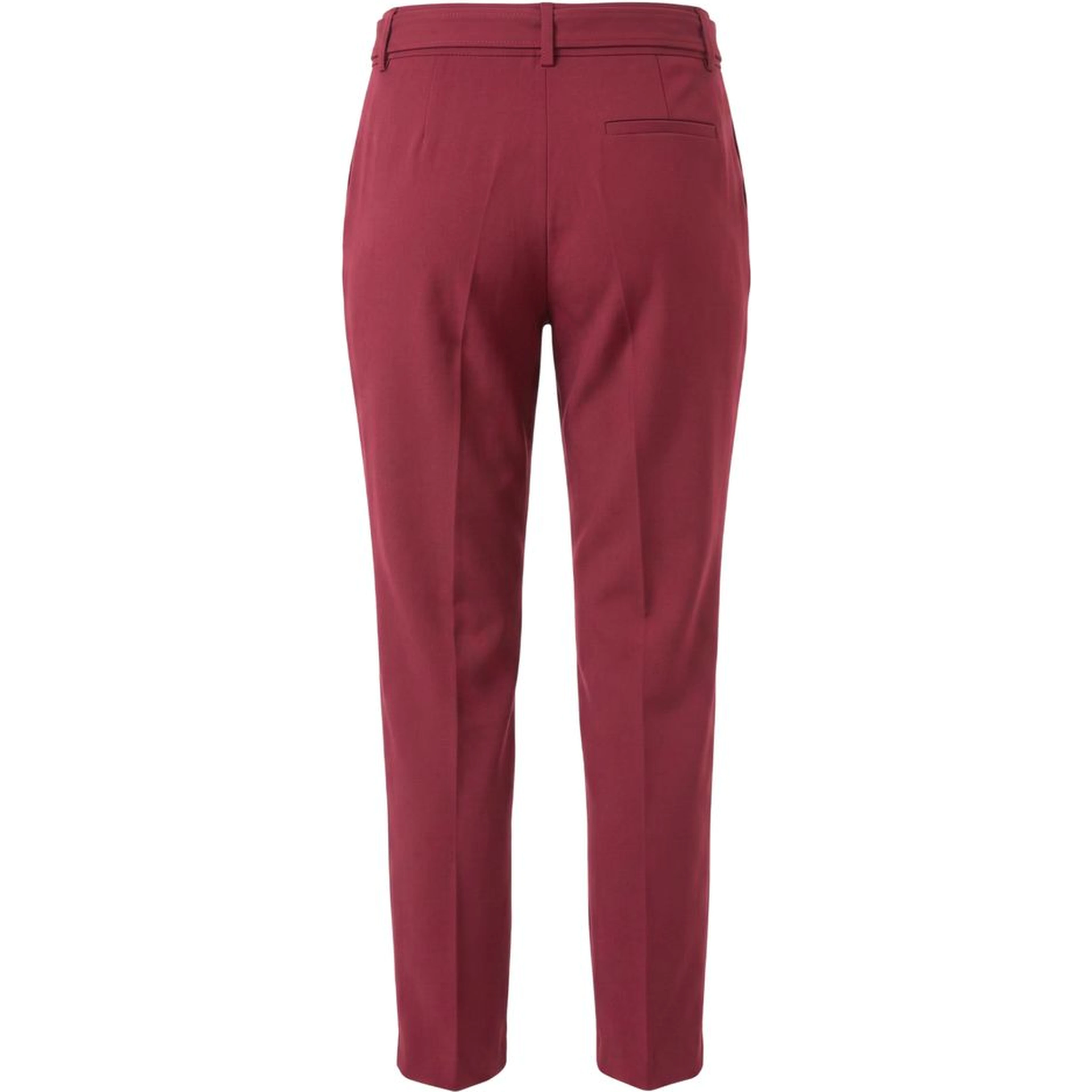 Red Polyester Women Pants