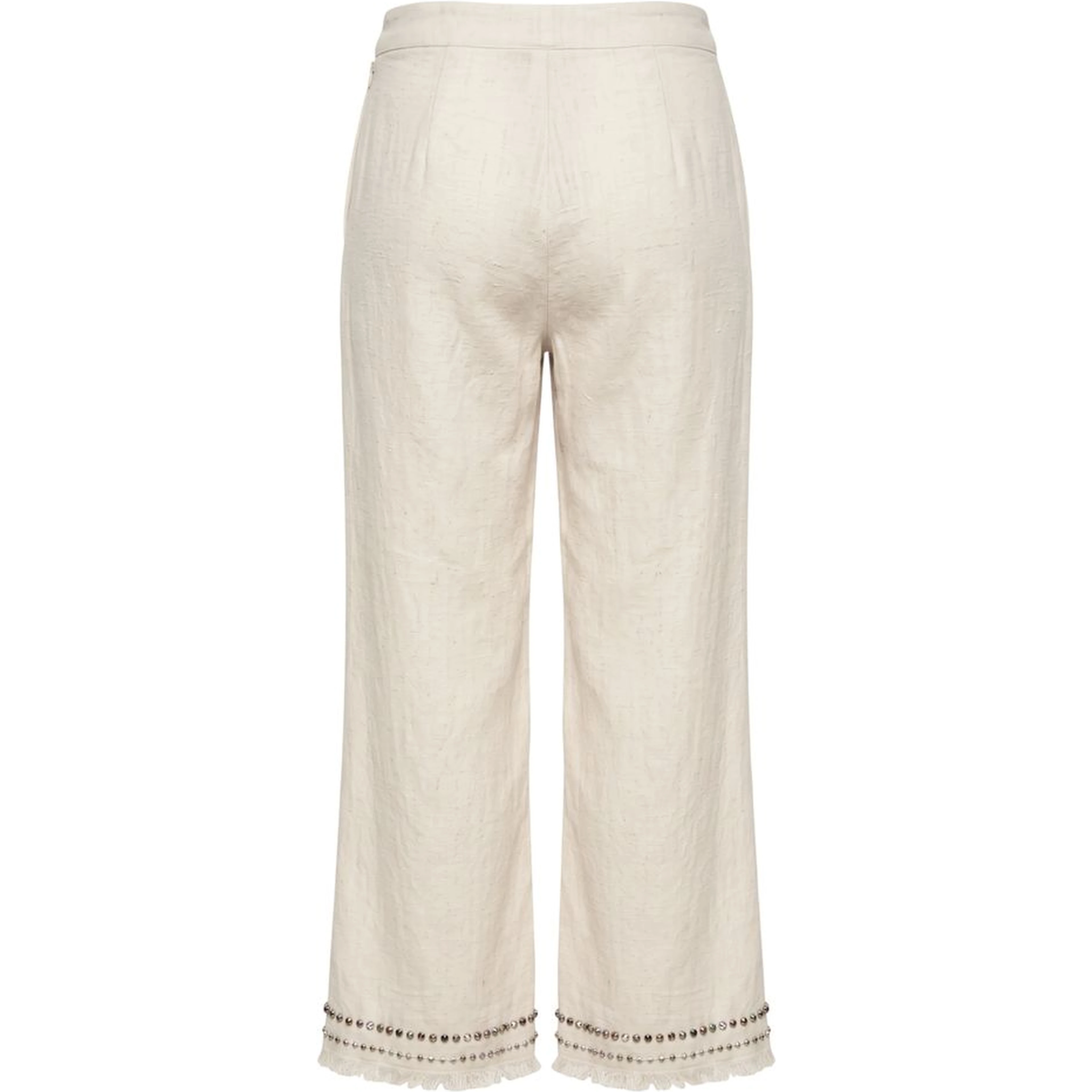 White Cotton Women's Pants