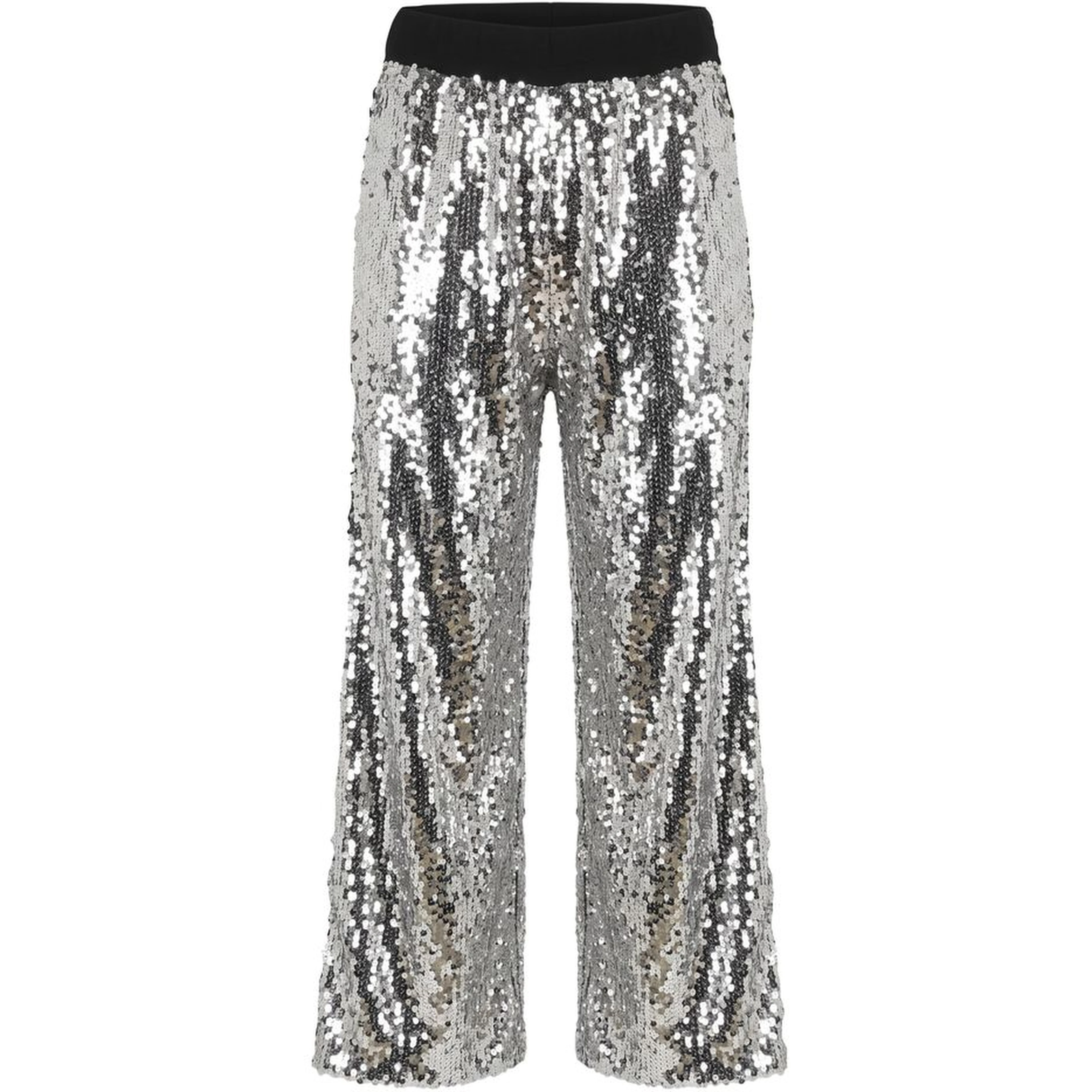 Grey Polyester Women Pants