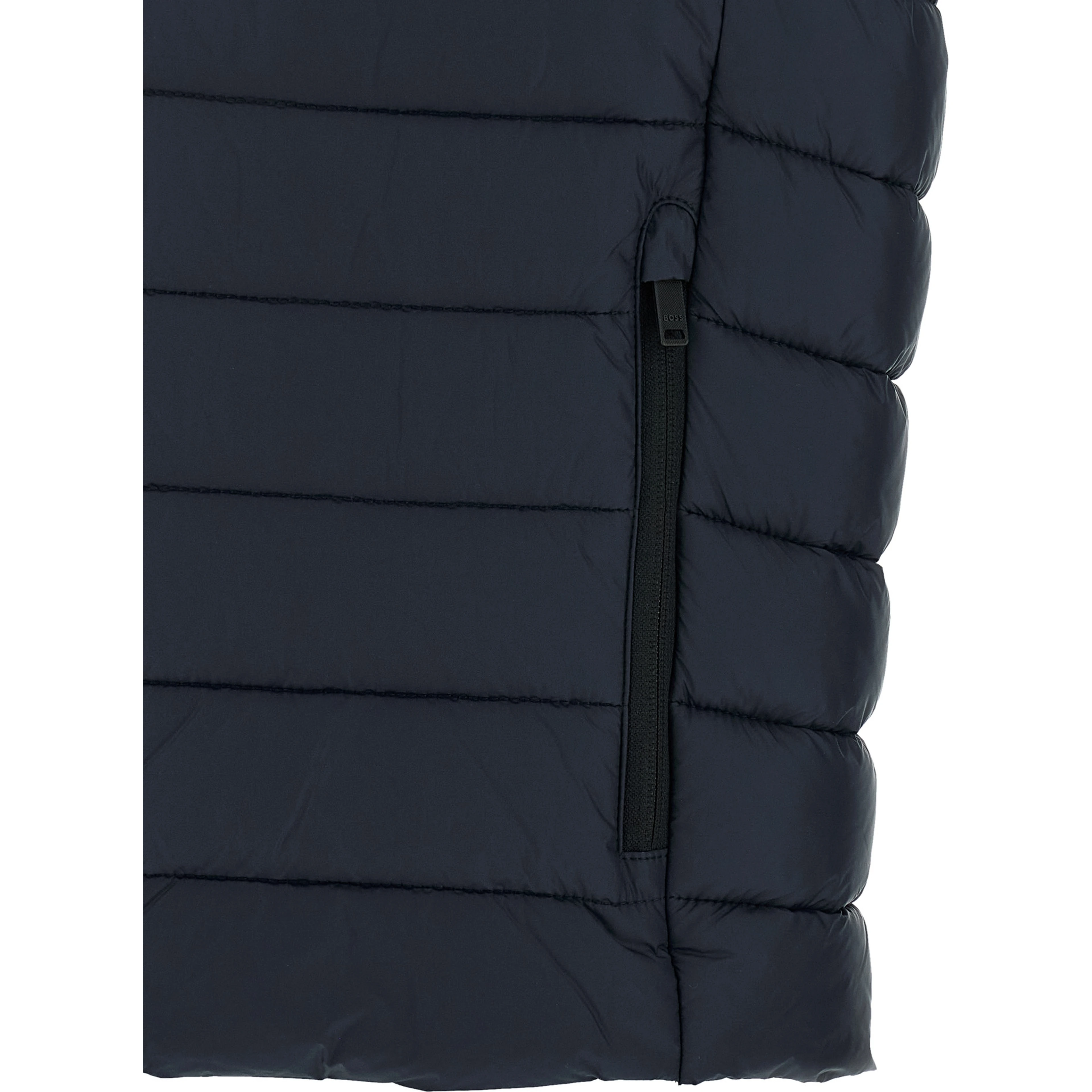 Blue Recycled Polyamide Sleeveless Jacket