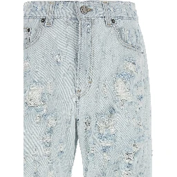 Blue Cotton Jeans Denim