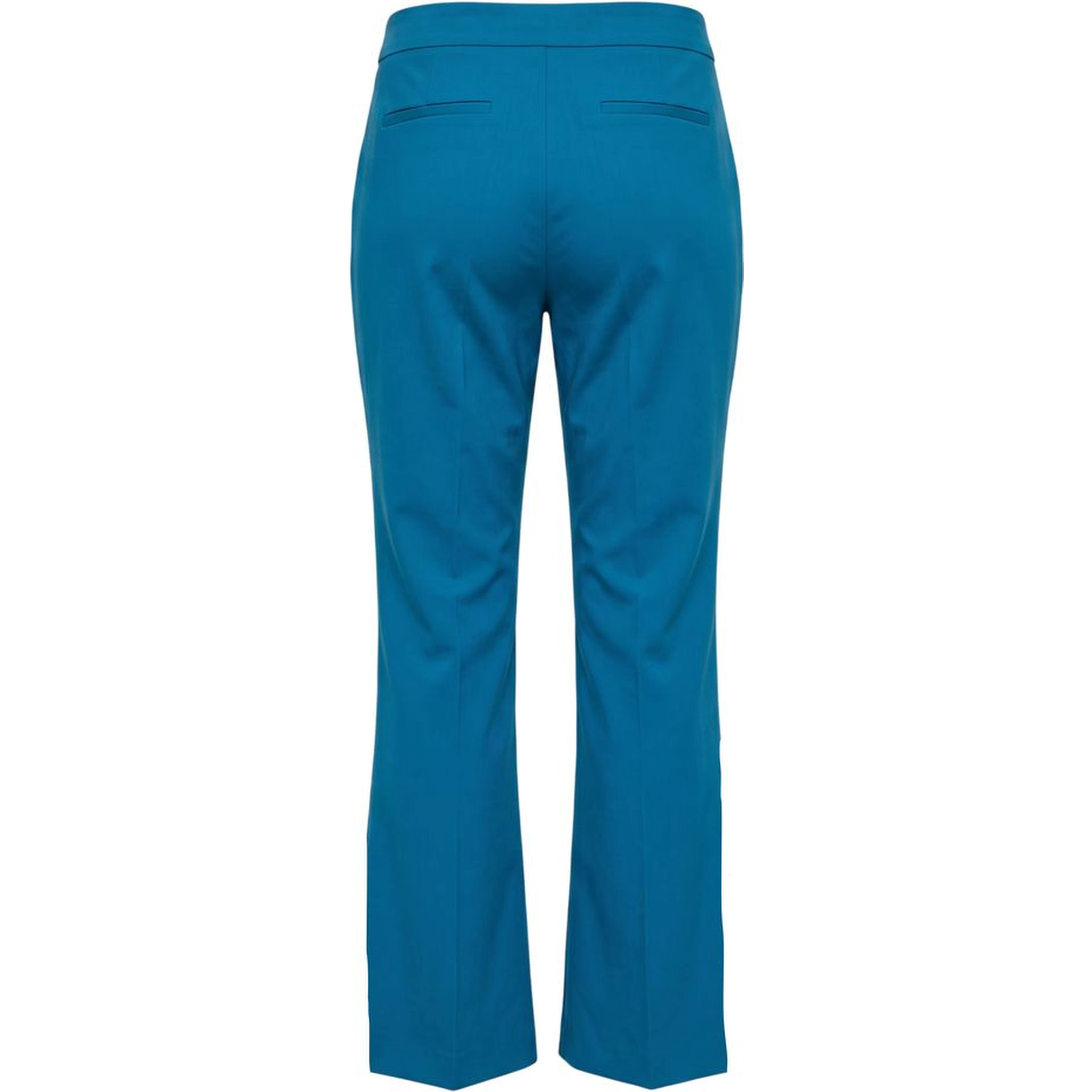 Blue Cotton Women Pants