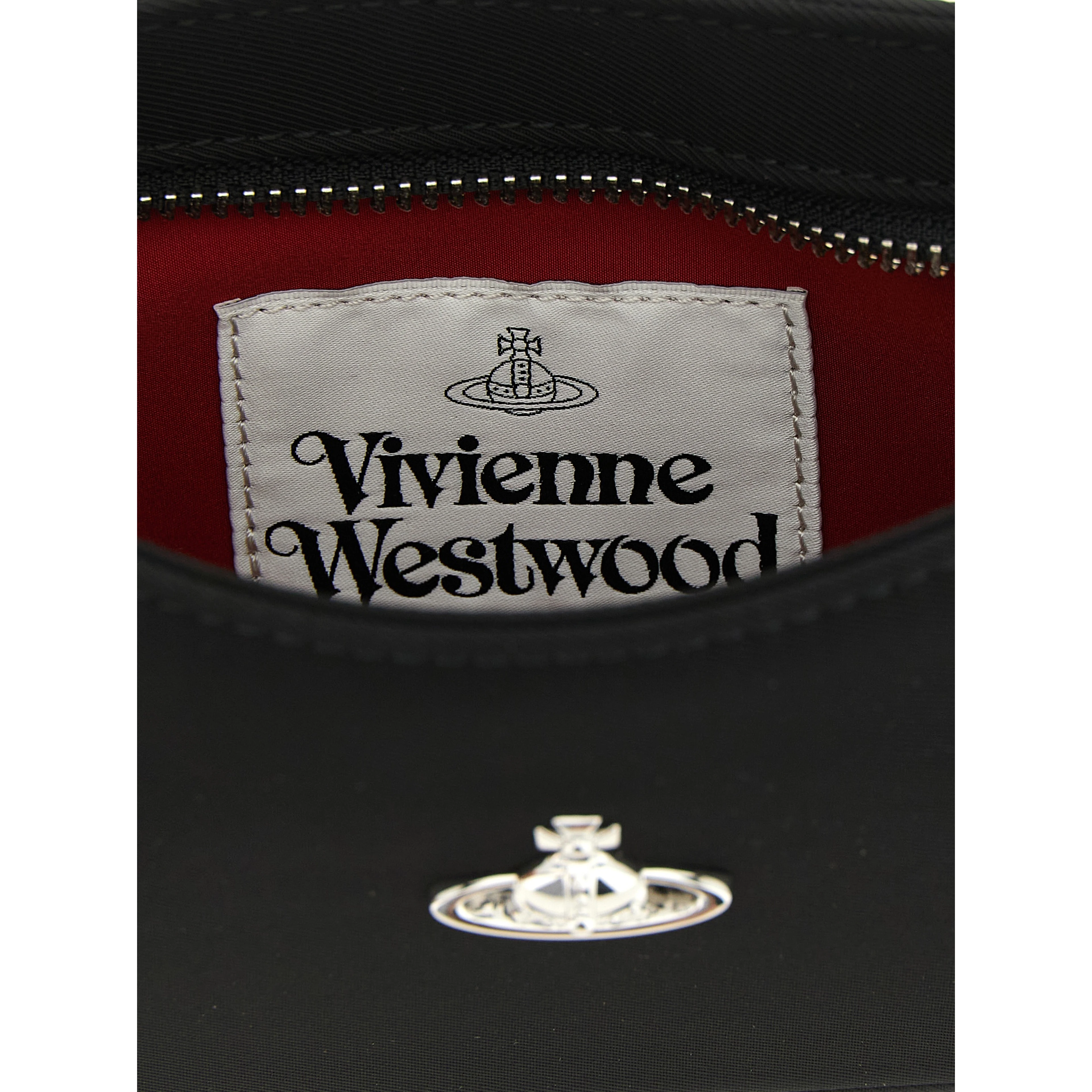 Black Polyester Shoulder Bag