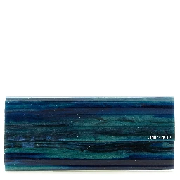 Bicolor Polyester Clutch Bag