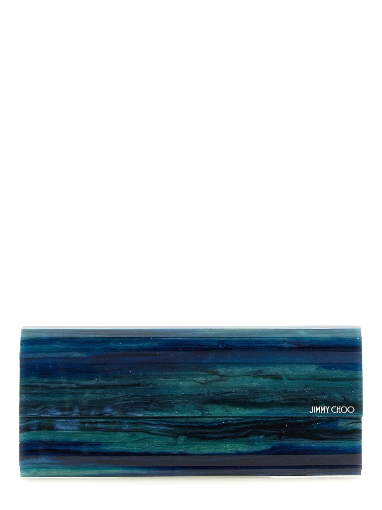 Bicolor Polyester Clutch Bag