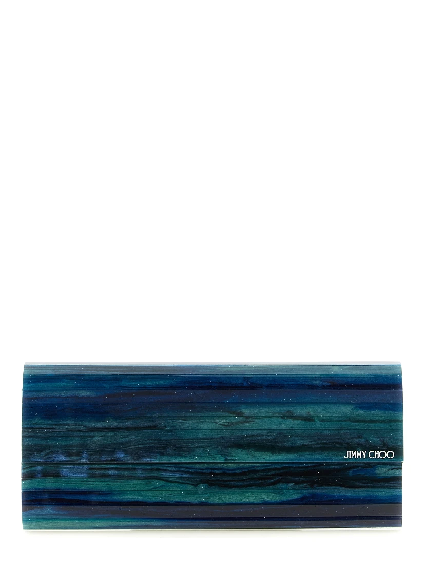 Bicolor Polyester Clutch Bag