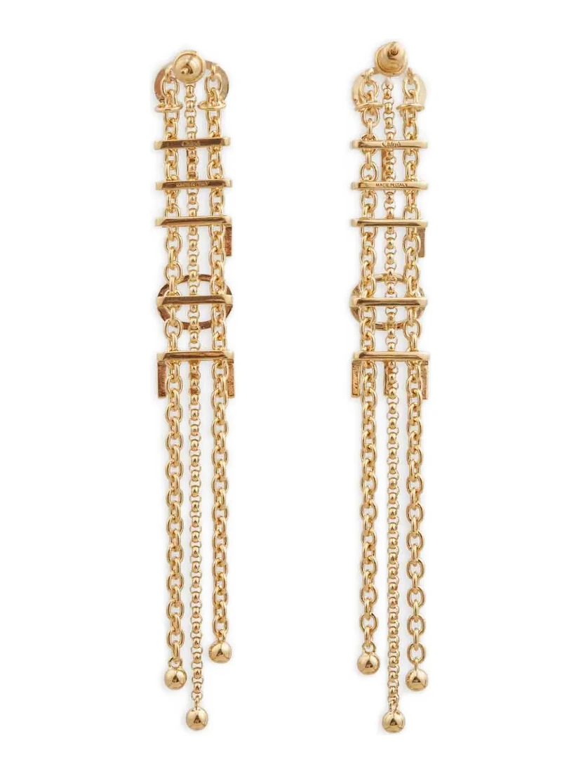 Gold Brass Earrings