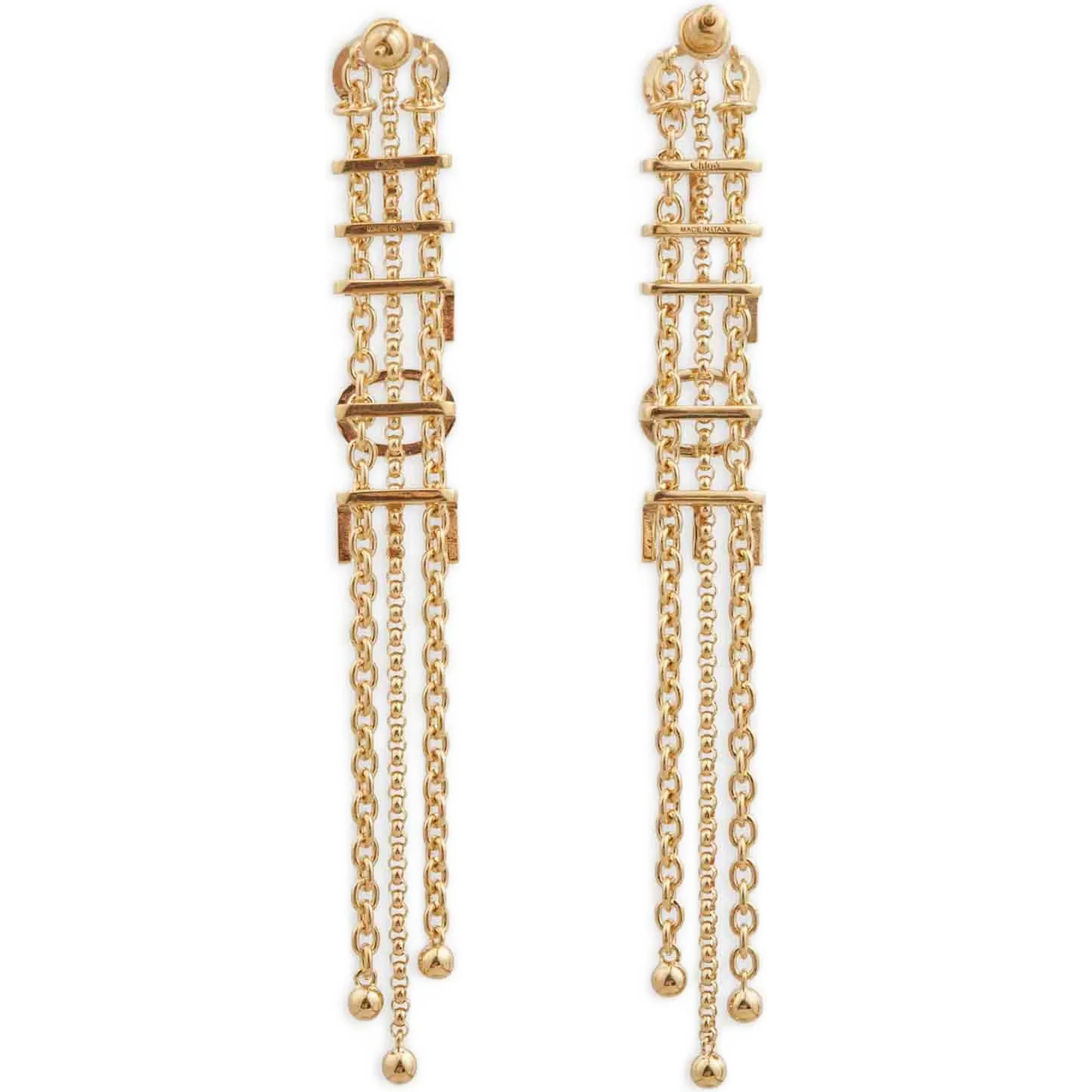 Gold Brass Earrings