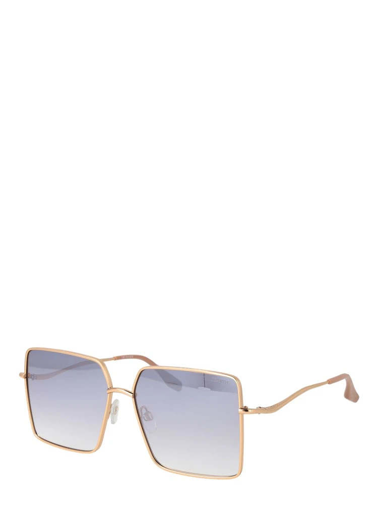 Gold Stainless Steel Sunglasses