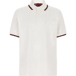 White Cotton Polo Shirt