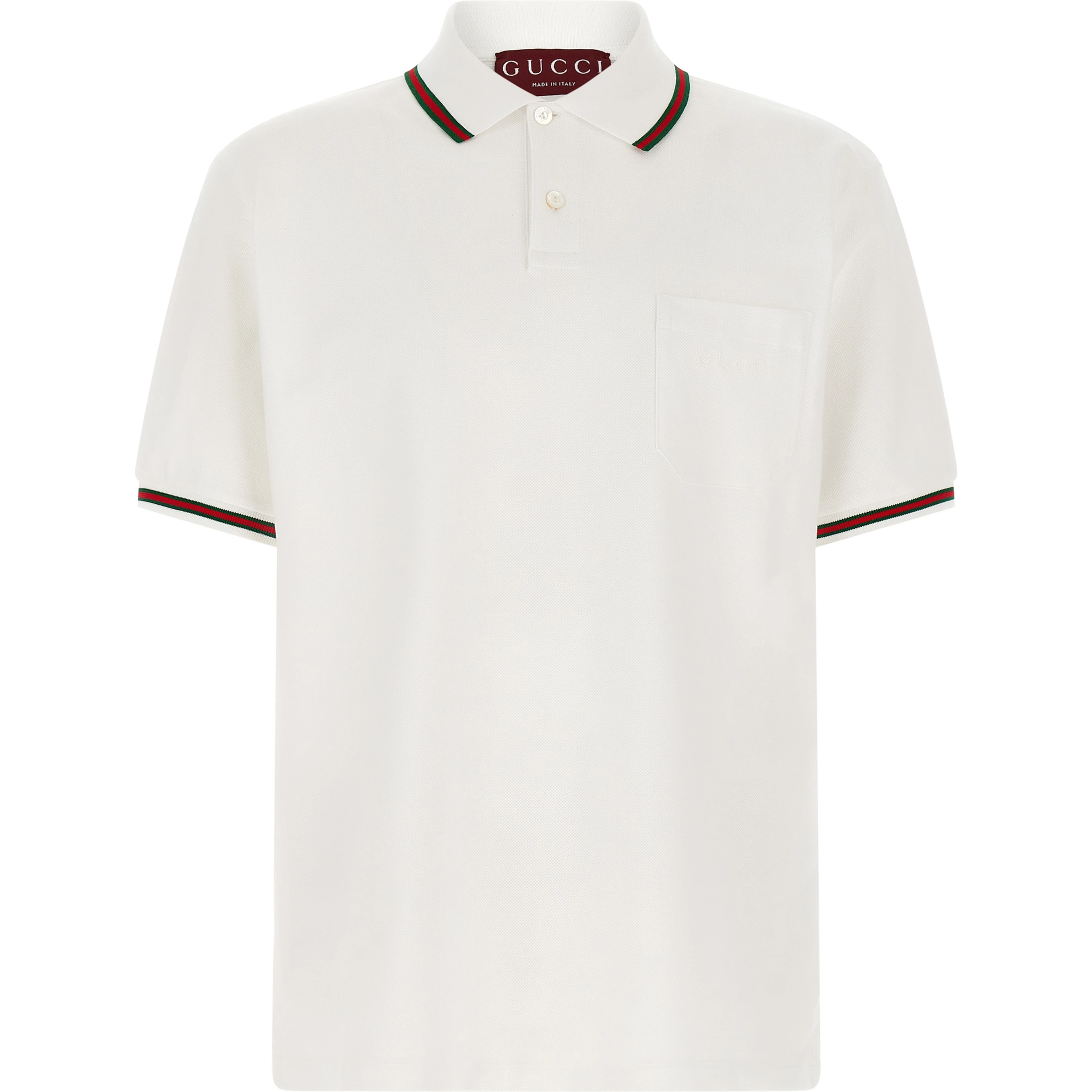 White Cotton Polo Shirt
