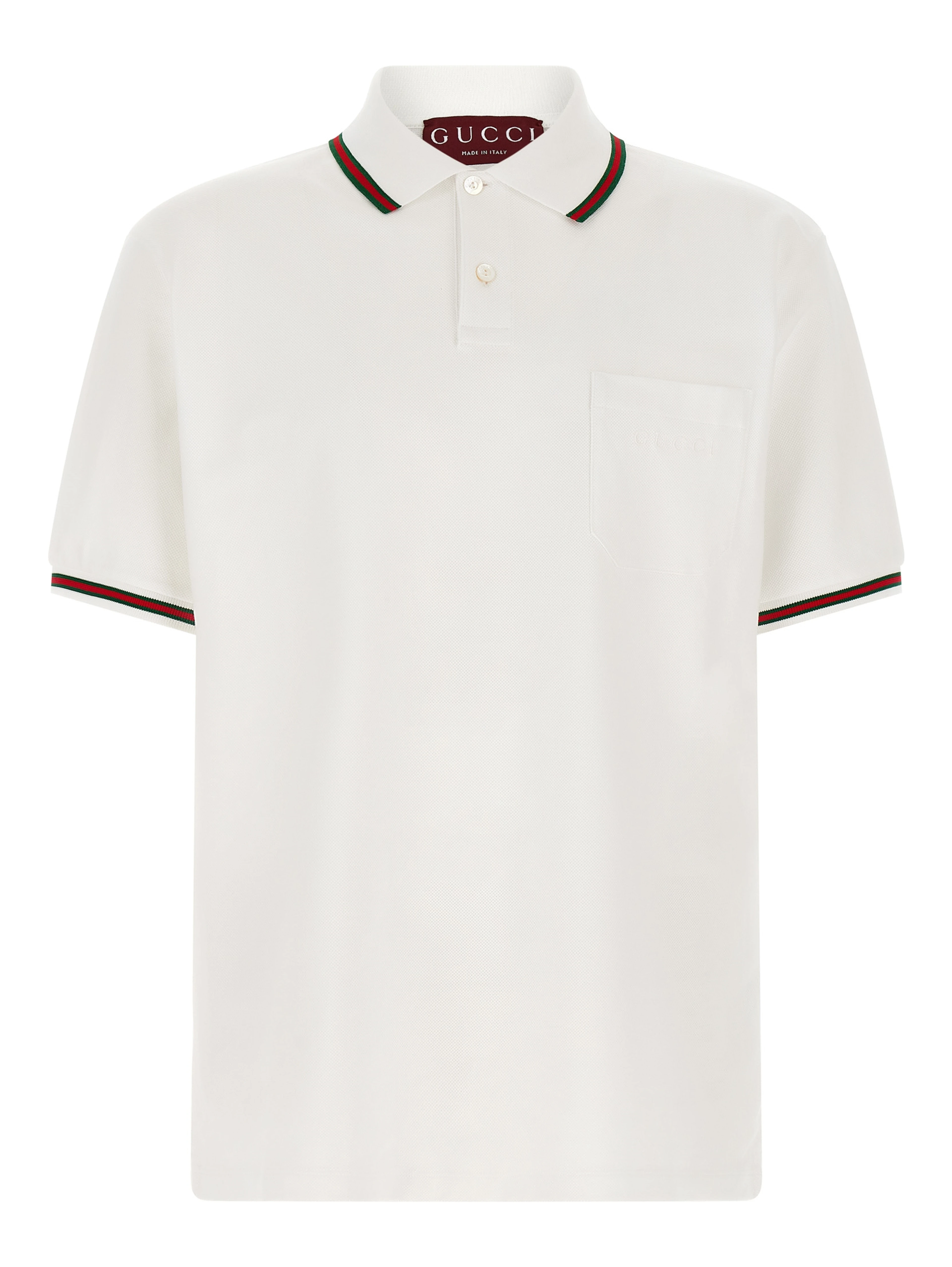 White Cotton Polo Shirt