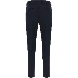 Blue Virgin Wool Two-Piece Suit