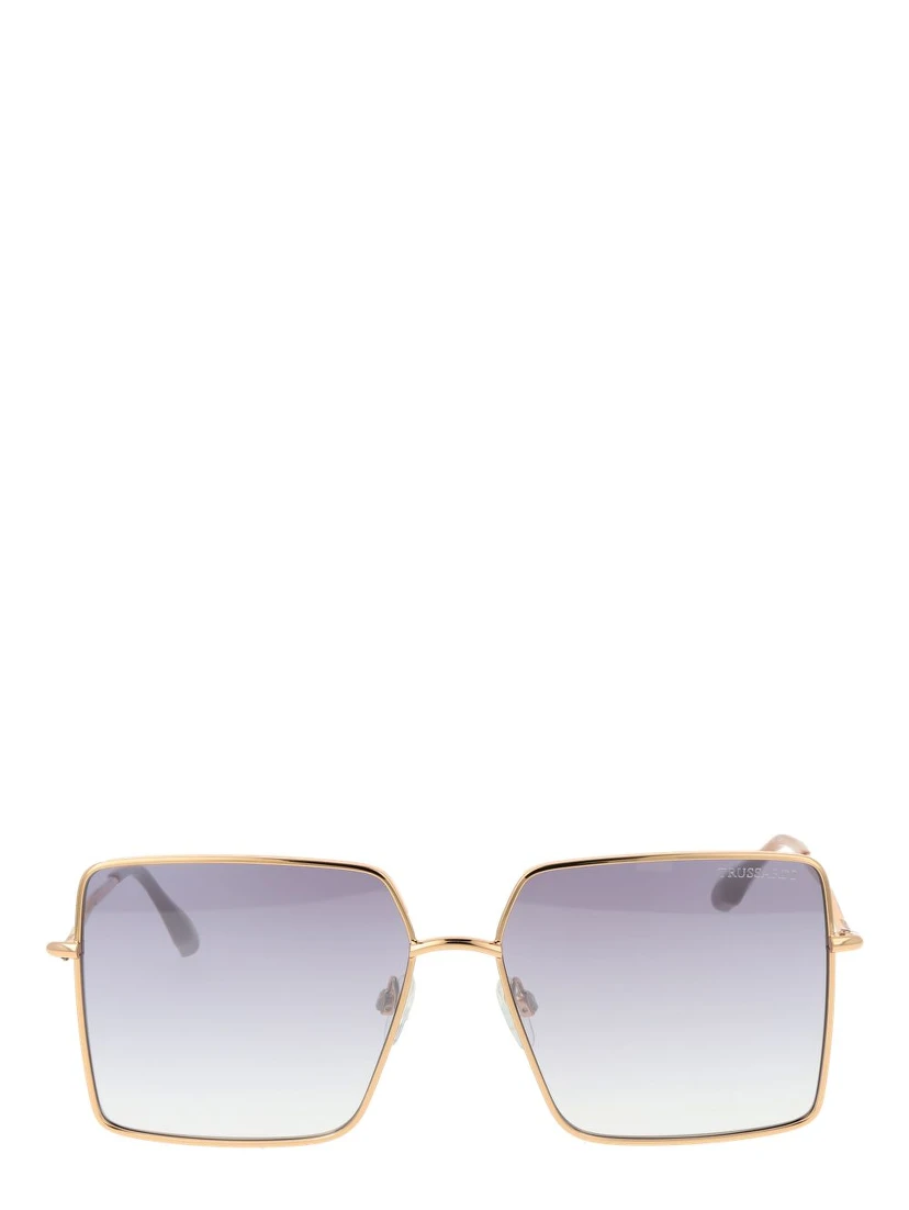 Gold Stainless Steel Sunglasses