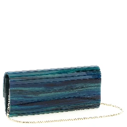 Bicolor Polyester Clutch Bag