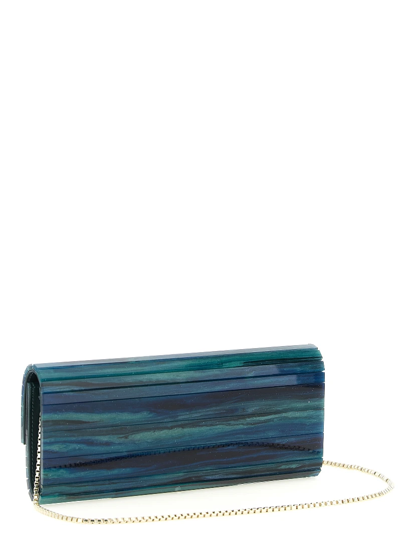 Bicolor Polyester Clutch Bag